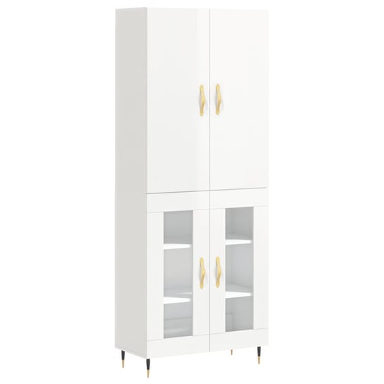 Szafka High Gloss White 180cm - Szklane Elementy Zakito Home