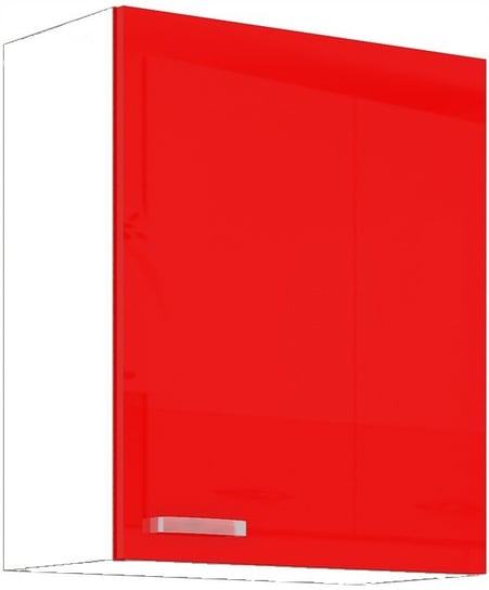 Szafka kuchenna Deftrans biały 30,6 x 40 x 58 cm kolor frontu: czerwony Deftrans / Defra