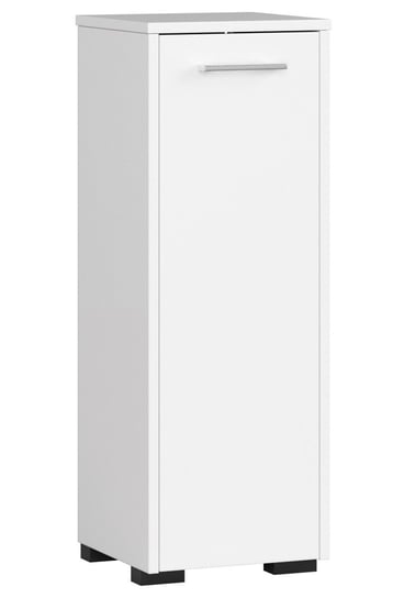 Szafka łazienkowa stojąca FIN 30 cm wąska 1 drzwi 2 półki - Biała FABRYKA MEBLI AKORD