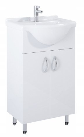 Szafka łazienkowa stojąca z umywalką 50 Agawa biała Deftrans/Onas