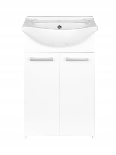 Szafka łazienkowa stojąca z umywalką 50 Formica biała Elita