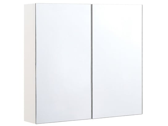 Szafka łazienkowa wisząca z lustrem 80 x 70 cm NAVARRA Beliani