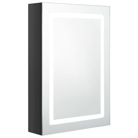 Szafka łazienkowa z lustrem i LED 50x13x70cm, czar / AAALOE Zakito