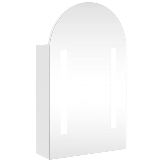 Szafka łazienkowa z lustrem LED biała 42x13x70cm Zakito Europe