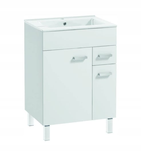 szafka łazienkowa z umywalką catania 60 biała front połysk Deftrans / Defra
