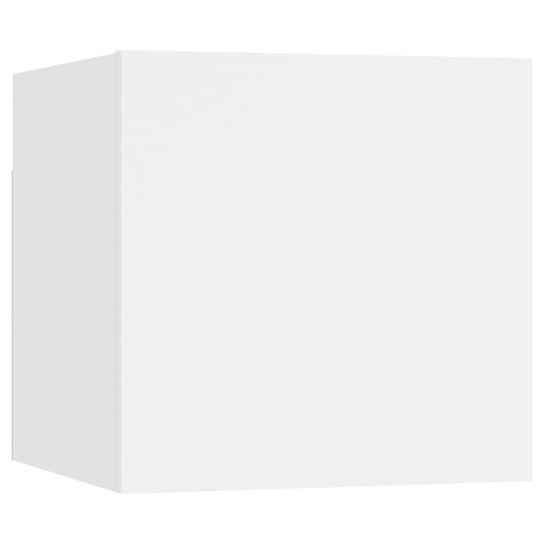 Szafka nocna biała 30,5x30x30 cm, płyta wiórowa Inna marka