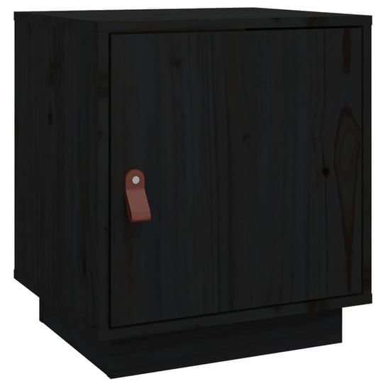 Szafka nocna drewniana, 40x34x45 cm, czarna Inna marka