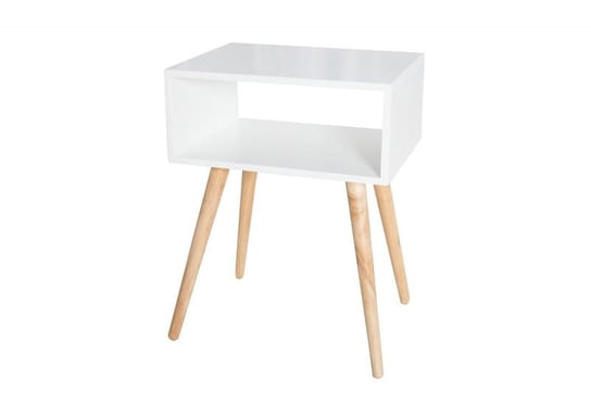 Szafka nocna, stolik Igloo Wood biały dąb 55cm (Z36437) INTERIOR