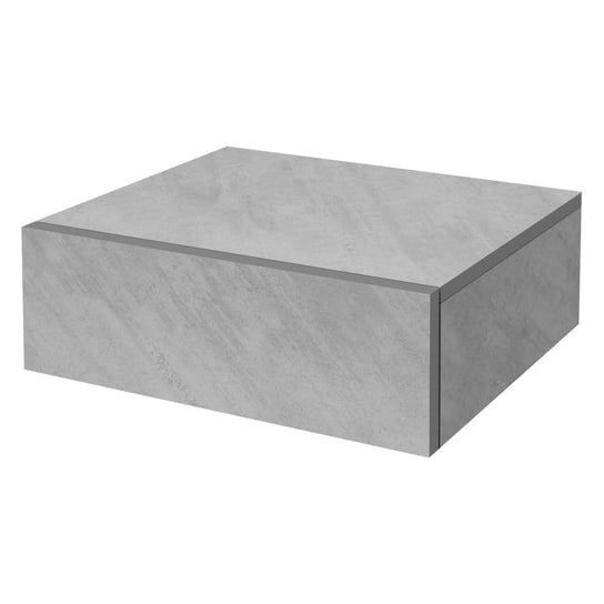 Szafka nocna wisząca 46x30x15 cm szaro-betonowa z MDF z szufladą ML-Design ML-DESIGN