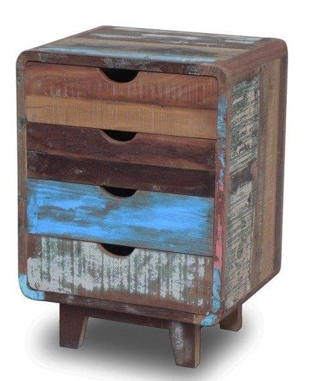 Szafka nocna z szufladami Faguram Reclaimed Wood - drewno z odzysku Intesi