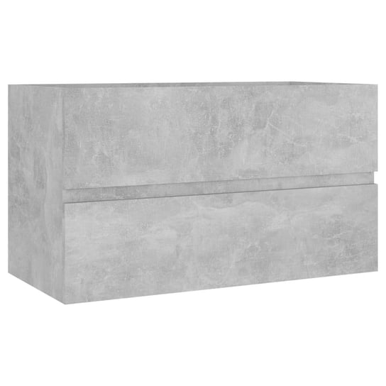 Szafka pod umywalkę 80x38,5x45 cm, szarość betonu / AAALOE Inna marka