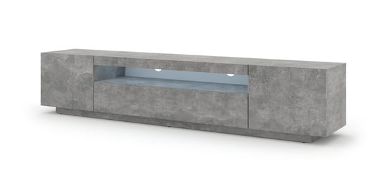Szafka RTV AURA 200 stojąca wisząca beton + LED BIM Furniture