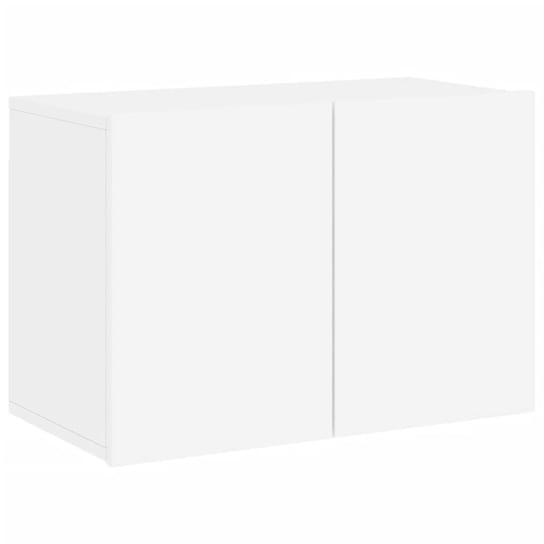 Szafka RTV biała z drewna 60x30x41 cm Zakito Home