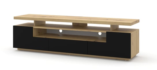 Szafka RTV EVA 180 dąb artisan / czarny mat BIM Furniture