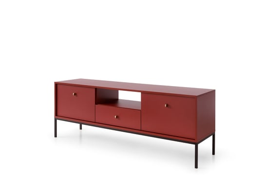 Szafka Rtv Komoda Mono Mrtv154 153 Cm Metal Bordo BIM Furniture