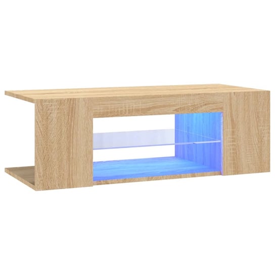 Szafka RTV LED RGB dąb sonoma 90x39x30 cm Zakito Europe