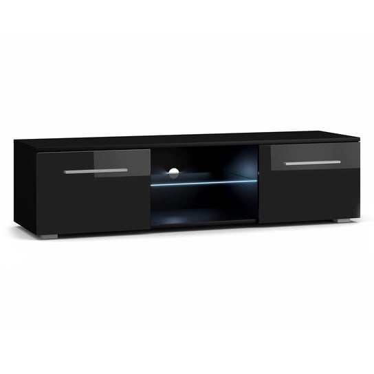 Szafka Rtv Pareo Kolor Czarny Styl Nowoczesny Hakano - Tvcabinet/Viv/Pareo/Black/Led/140X36 Flhf