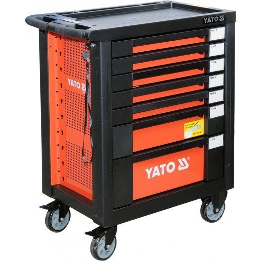 Szafka serwisowa na kółkac YATO YT-55290, + narzędzia, 211 szt., 98x77x46,2 cm Yato