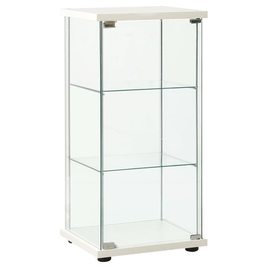 Szafka szklana do przechowywania, biała, 42,5x36,5 / AAALOE Inna marka