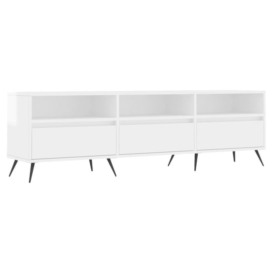 Szafka TV 150x30x44,5 cm, biały gloss Zakito Home