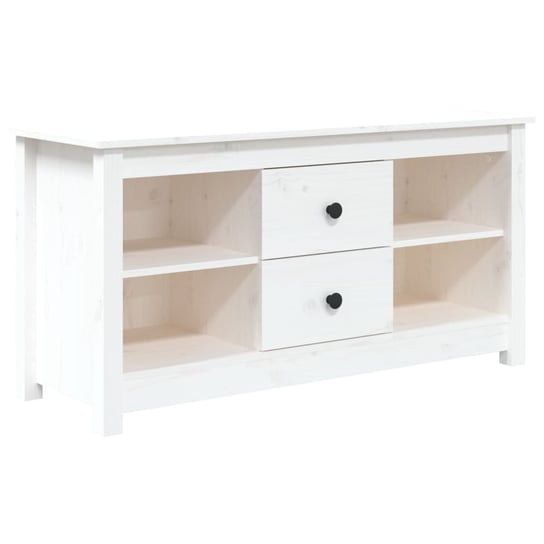 Szafka TV Drewno Sosnowe Biały 103x36,5x52cm Zakito Europe