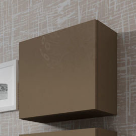 Szafka wisząca wysoki połysk Vilalba, cappuccino, 50x50x30 cm High Glossy Furniture
