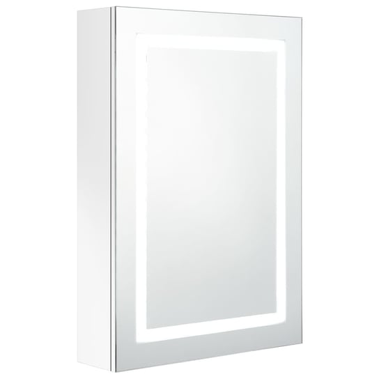 Szafka z lustrem i LED 50x13x70 cm, biały / AAALOE Zakito