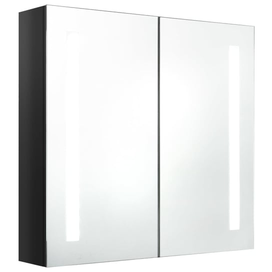 Szafka z lustrem i LED 62x14x60 cm, czarny Zakito Europe