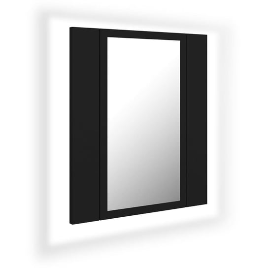 Szafka z lustrem LED 40x12x45 cm czarna Zakito Europe