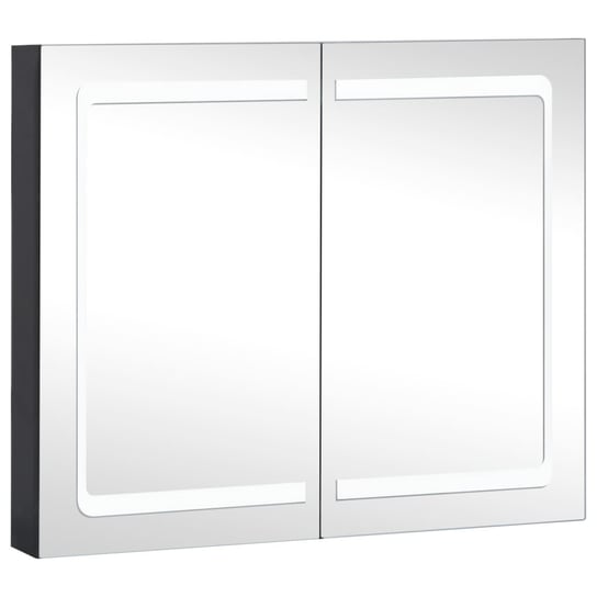 Szafka z lustrem LED 80x12,2x68cm antracytowa Zakito Europe