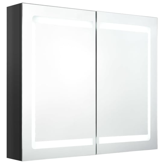 Szafka z lustrem LED 80x12x68 czarna Zakito Europe