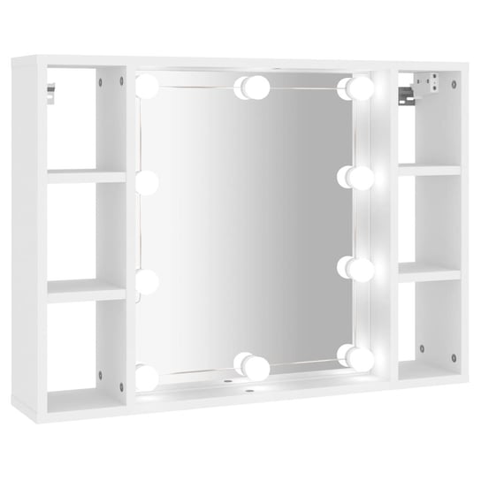 Szafka z lustrem LED biała 76x15x55cm Zakito Europe