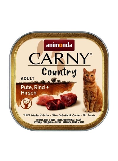 Szalka z indykiem, wołowiną i jeleniem 100g Carny Country Adult Animonda Animonda