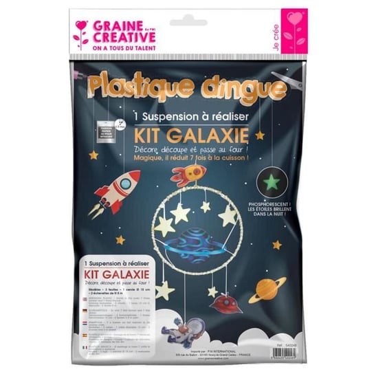 Szalony plastikowy zestaw do zawieszenia galaktyki - wielokolorowy - dla dzieci w wieku od 6 lat Inna marka