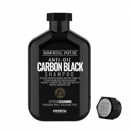 Szampon dla mężczyzn Carbon Black IMMORTAL 500ml – do włosów przetłuszczających się Immortal