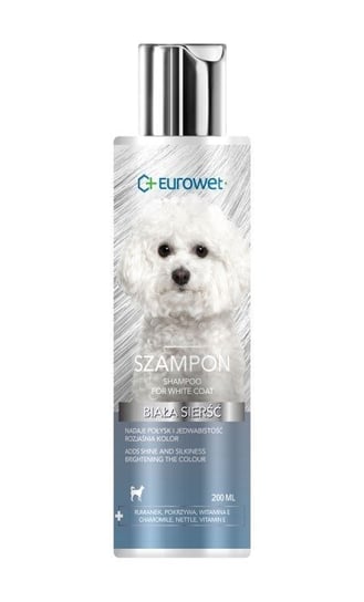 Szampon dla psów o białej sierści EUROWET, 200 ml EUROWET