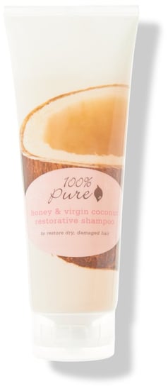 Szampon do włosów suchych i zniszczonych – 100% Pure Honey & Virgin Coconut Shampoo 100% Pure
