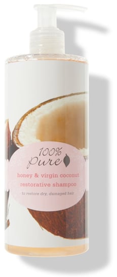 Szampon do włosów suchych i zniszczonych – 100% Pure Honey & Virgin Coconut Shampoo Big 100% Pure