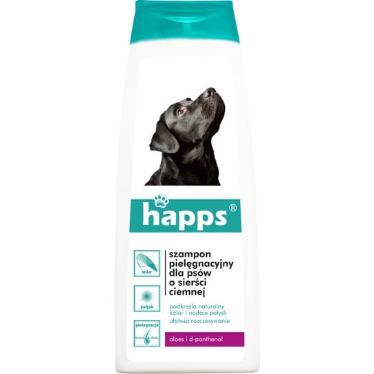 Szampon HAPPS Pielęgnacyjny dla psów o sierści ciemnej, 200 ml. Happs