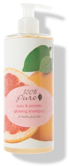 Szampon nawilżający  – 100% Pure Yuzu & Pomelo Glossing Shampoo Big 100% Pure