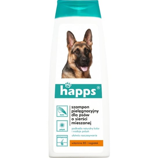 Szampon pielęgnacyjny dla psów o sierści mieszanej HAPPS, 200 ml . BROS