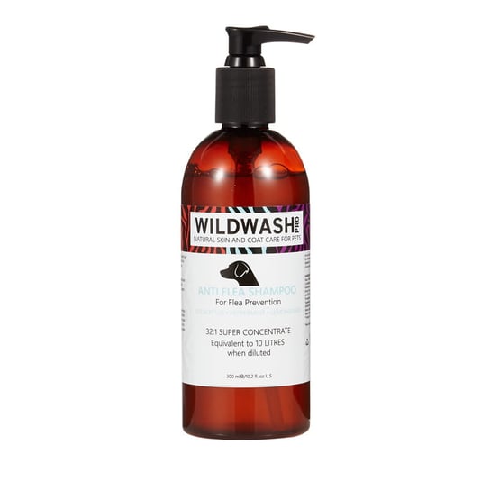 Szampon przeciw pchłom i kleszczom dla psa WildWash Pro (300 ml koncentrat) Wildwash UK