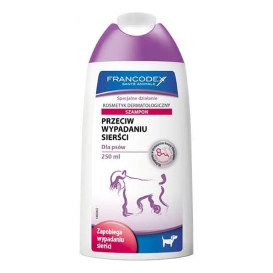 Szampon przeciw wypadaniu sierści dla psów FRANCODEX, 250 ml . Francodex