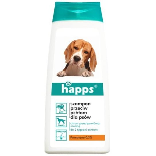 Szampon w płynie HAPPS Przeciw pchłom dla psów, 150 ml. Happs