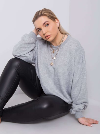 Szara bluza plus size Mischa -XL Basic Feel Good