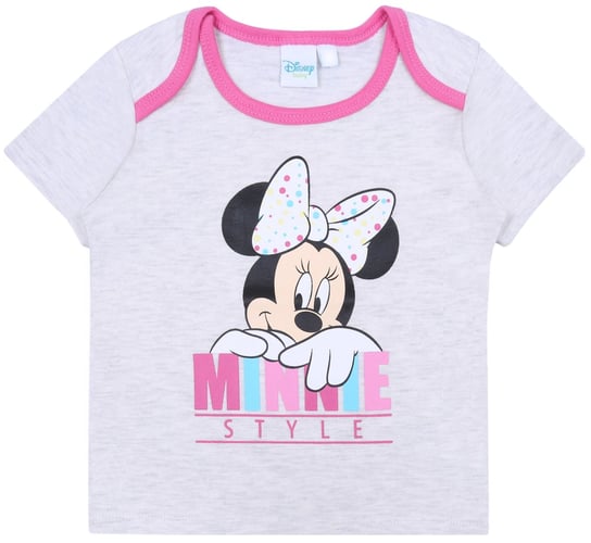 Szara koszulka, t-shirt niemowlęcy Minnie DISNEY Disney