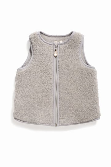 Szara Wełniana Kamizelka Dziecięca Merino Vest Kids [Rozmiar: 5-6 Lat, Kolor: Jasnoszary] / Local Life Inna marka