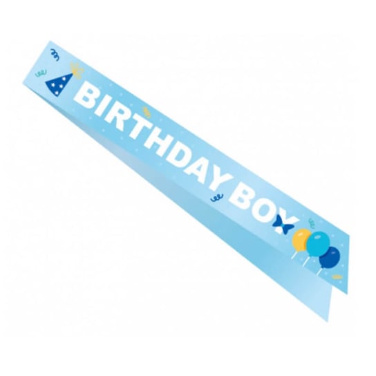 Szarfa Urodzinowa Birthday Boy, Błękitna GoDan