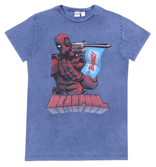 Szaro-niebieska koszulka deadpool marvel Marvel