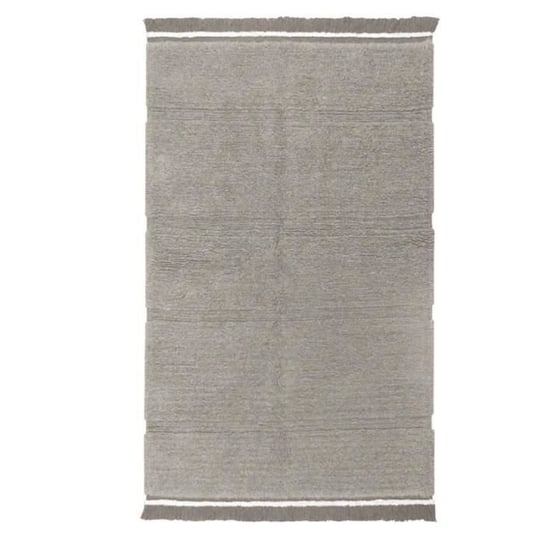 Szary dywan wełniany z frędzlami - 170 x 240 cm Lorena Canals